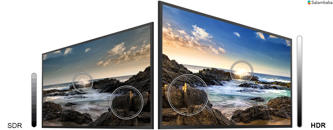 رنگ های جذاب با فرمت استاندارد hdr در تلویزیون سامسونگ tu8000